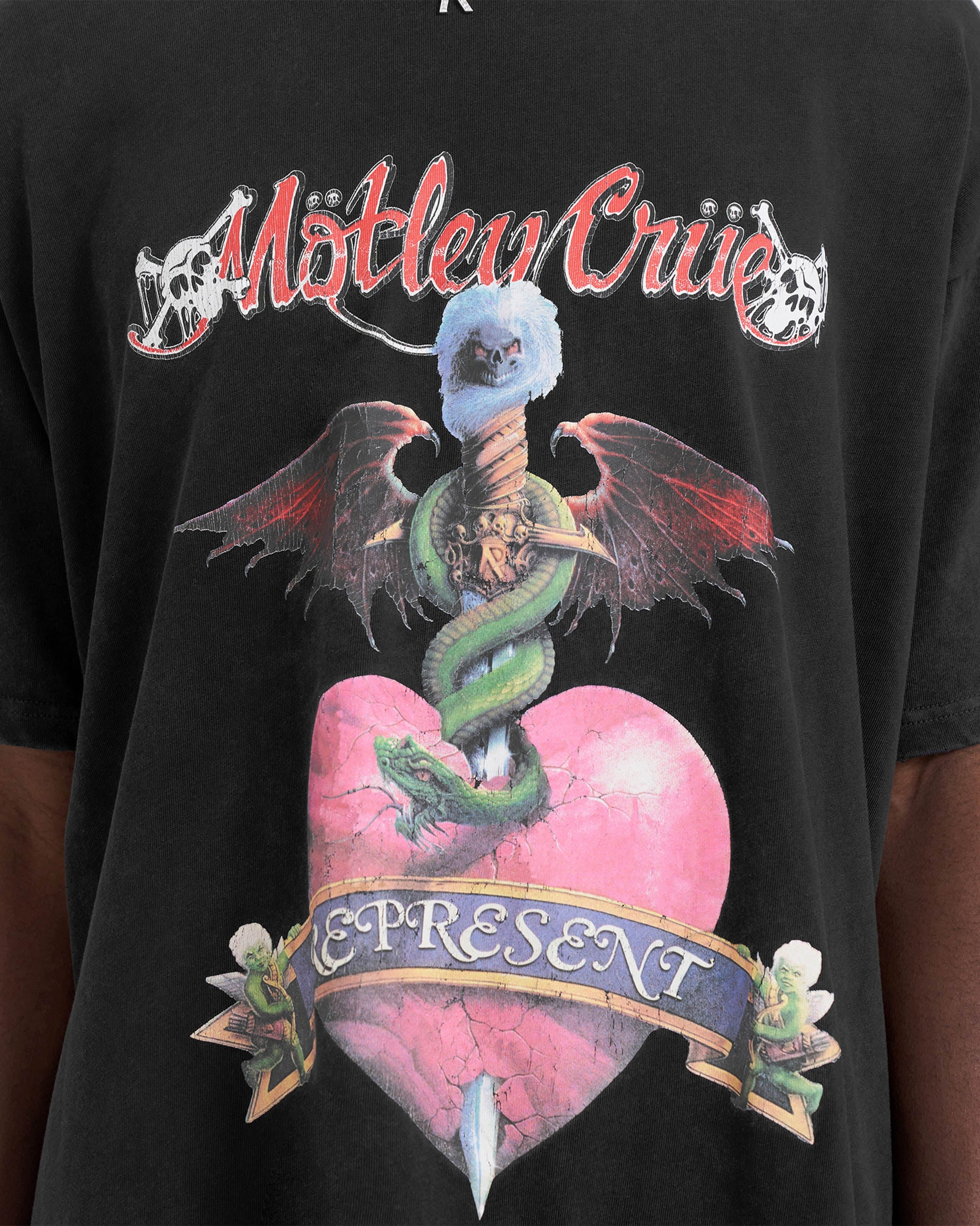Represent x Mötley Crüe™️ Without You T-Shirt - Aged Black